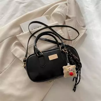 Маленькая квадратная винтажная сумка кроссбоди, сумочка с подвеской для повседневного использования для девочки