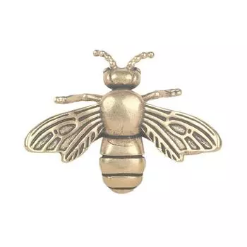 Маленькая латунная скульптура пчелы Милые насекомые Декоративные фигурки Медная медоносная пчела Сувенир Украшение для дома и сада Миниатюры