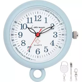 [Маленькая магия] [Официальный] [Большие и легко читаемые] [Батарейка заменяется самостоятельно] карманные часы для медсестры Colore 34 мм (colore34NBUL