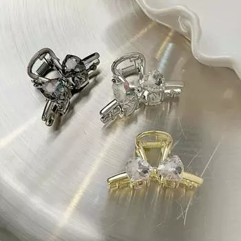 Маленькая металлическая заколка для волос со стразами для женщин и девочек, милая симпатичная заколка для волос с челкой, сломанная заколка для волос, заколка для волос на голову принцессы, головной убор