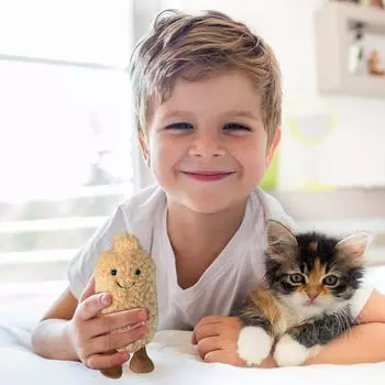 Маленькая милая кукла-ключ, плюшевая игрушка-подушка, имитация куклы-картофеля, детский подарок One Size