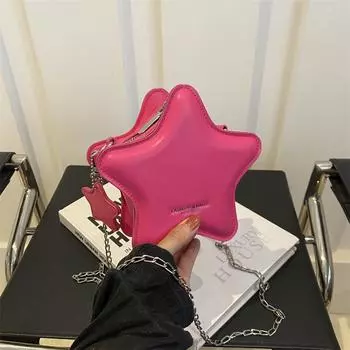 Маленькая мини-сумка для девочек 2025 года, летняя новая маленькая свежая сумка с пятиконечной звездой, симпатичная сумка-мессенджер в виде феи белый