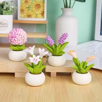 Маленькая мини-ваза, миниатюрный микропейзаж, настольное украшение, имитация модели, креативные декоративные аксессуары из смолы для кукольного домика