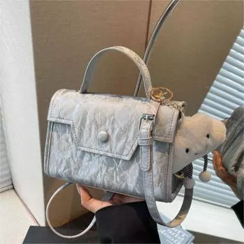 Маленькая модная ручная сумка для женщин, новинка лета 2024 года, универсальная маленькая квадратная сумка, элитная повседневная сумка через плечо