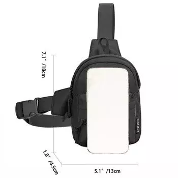Маленькая мужская нагрудная сумка, модная наплечная сумка через плечо, мужская мини-сумка через плечо для мужчин, кошелек для монет, сумка для телефона, студенческая дорожная сумка 13*4.5*18