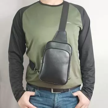 Маленькая нагрудная сумка Lederax, поясная сумка для мужчин, новая модная повседневная сумка через плечо, мужские сумки-мессенджеры