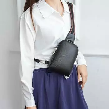 Маленькая нагрудная сумка унисекс из натуральной кожи, первый слой, сумка через плечо из коровьей кожи слоновая кость