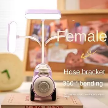 Маленькая настольная лампа, USB перезаряжаемая студенческая настольная точилка для карандашей, обучающая защита глаз, детская атмосферная лампа для спальни