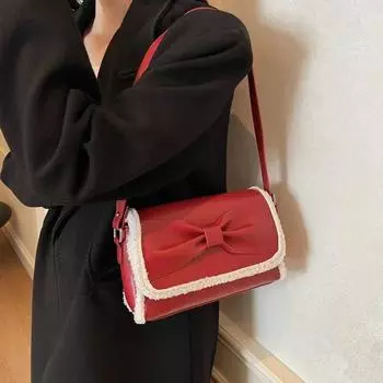 Маленькая нишевая цветная женская новая осенне-зимняя универсальная сумка через плечо модная одноплечевая подмышечная сумка