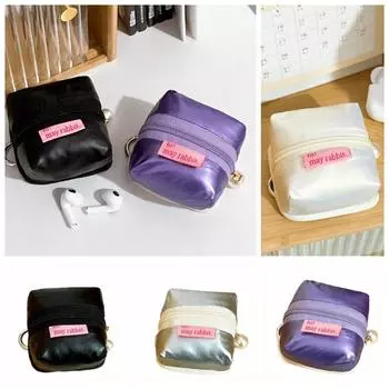 Маленькая палатка, сумка для наушников, тканевый мешочек, мини-сумка для хранения, маленькая сумка для мелочи, симпатичный кошелек, кабель для передачи данных чёрный