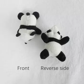 Маленькая панда плюшевая игрушка мультяшная милая кукла брошь школьный значок булавки одежда ювелирные аксессуары для женщин подарки для девочек