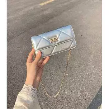 Маленькая парфюмерная сумка Diamond Lattice, сумка через плечо на одно плечо, мягкая кожаная маленькая квадратная сумка, стильная мини-квадратная сумка