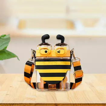 Маленькая пчелиная бутылка с водой для детей, чашка для питья на открытом воздухе жёлтый