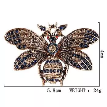 Маленькая пчелка насекомое брошь булавка брошь булавки ювелирные изделия подарок шикарный серебряный