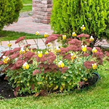 Маленькая пчелка, украшение для дома и сада, креативный подвесной светильник, горшечные декоративные поделки