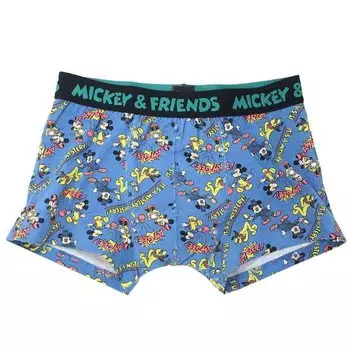 Маленькая планета Микки Маус Друзья Боксеры Трусы Popcorn Disney & [Мужское нижнее белье] [Размер M]