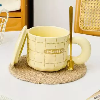 Маленькая подарочная коробка, чашка, милый набор чашек для воды для девочек, кружка, сувенир, мультяшная керамическая чашка, чехол для дома 480M