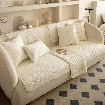 Маленькая подушка для дивана в свежем стиле, универсальная хлопковая подушка на четыре сезона, простой чехол на спинку, тканевый чехол для полотенец, нескользящая подушка 70x70