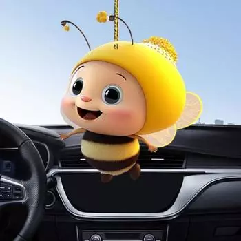 Маленькая подвесная игрушка в виде пчелы, милая и симпатичная, с различными стилями на выбор. Если вы ищете уникальный подарок для человека, который любит тематические предметы, 2