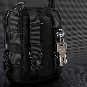 Маленькая пряжка из титанового сплава с застежкой в виде мини-золотой рыбки, брелок для ключей, открывалка для бутылок 1pc