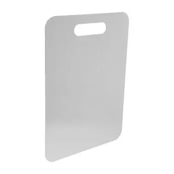 Маленькая разделочная доска из нержавеющей стали Доски для мяса Дети Резка сыра Фрукты Ребенок 34X23CM серебряный