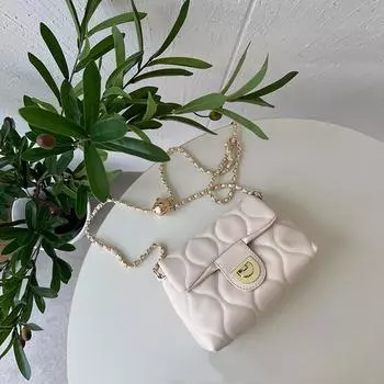 Маленькая роскошная сумка на цепочке через плечо, сумка-мессенджер, новая модная сумка Joker, милая женская сумка, сумки через плечо для женщин белый