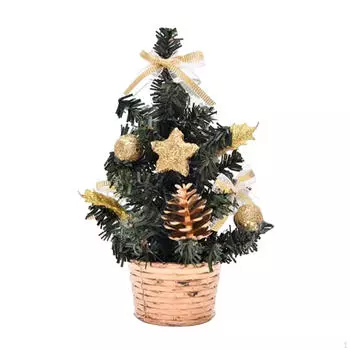 Маленькая рождественская елка Мини искусственная рождественская подсветка настольное светящееся украшение для