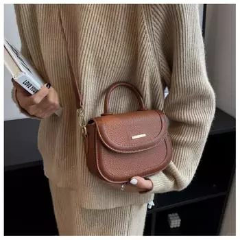 Маленькая ручная сумка в стиле ретро, новинка 2023 года, модная корейская сумка через плечо, универсальный стиль, маленькая квадратная сумка на одно плечо