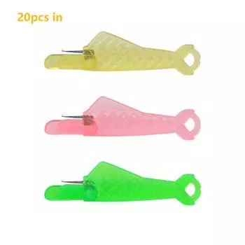 Маленькая рыбка нитевдеватель пластиковая маленькая рыбка ручная швейная игла машинка нитевдеватель - швейная машинка своими руками вышивка крестом One Size зелёный