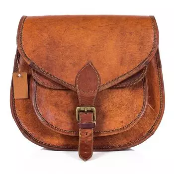 Маленькая седельная сумка, традиционная кожаная седельная сумка, кожаное седло в стиле 70-х, сумка через плечо в стиле ретро.. Каждому нужно седло, чтобы любить 9 x 7 x 3 in коричневый