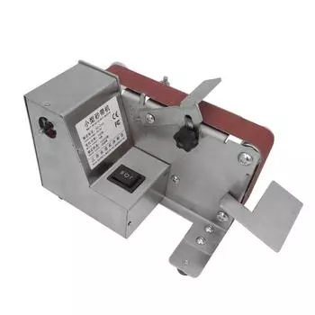 Маленькая шлифовальная машина 180 Вт, ленточная шлифовальная машина, 7 скоростей, регулируемая бытовая электрическая полировальная машина EU plug power supply&polishing wheel wax