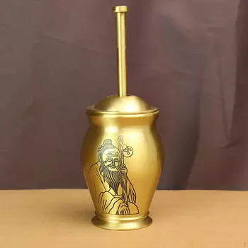 Маленькая ступка и пестик, медный кухонный инструмент для измельчения и измельчения