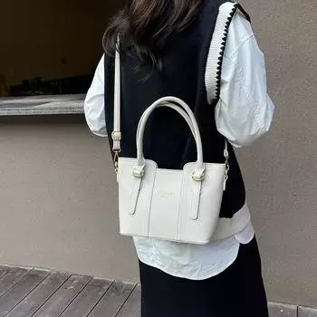 Маленькая сумка 2024 года, новая высококачественная текстура, ретро, универсальная сумка-мессенджер, модная портативная сумка-ведро, сумка на молнии, одно плечо