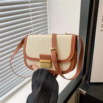 Маленькая сумка через плечо 2024 года, летняя новая модная сумка через плечо с ретро-фактурой, женская сумка, повседневная сумка-мессенджер, маленькая квадратная сумка чёрный