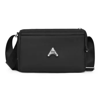 Маленькая сумка через плечо 2025 года, новая женская осенне-зимняя универсальная высококачественная текстура, ткань Оксфорд, легкая сумка через плечо на одно плечо 25x8x17cm чёрный