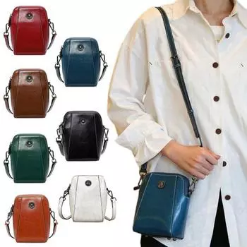 Маленькая сумка через плечо для женщин, сумка через плечо из искусственной кожи, ретро-сумка-клатч на ремне морской синий