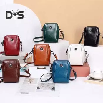 Маленькая сумка через плечо для женщин из искусственной кожи, сумка через плечо в стиле ретро, клатч-сумка для покупок, путешествий, повседневного использования