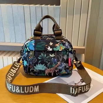 Маленькая сумка через плечо с принтом для покупателей 2025 года, летняя женская сумка через плечо, женская сумка для отдыха, универсальная сумка-тоут