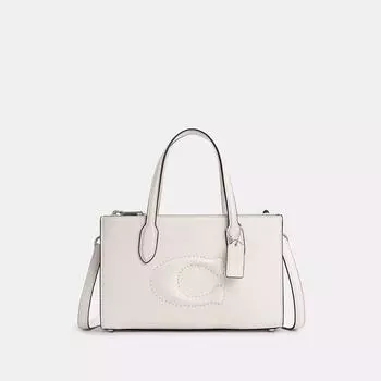 Маленькая сумка Coach Nina, серебряный мелок