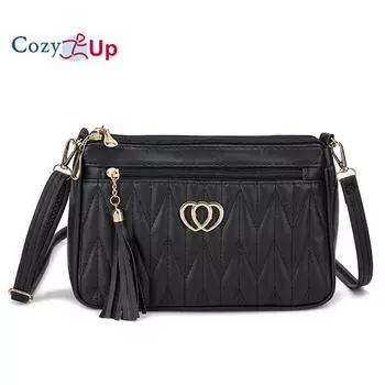 Маленькая сумка Cozy Up, универсальная сумка через плечо большой вместимости 26cm * 8cm * 16cm чёрный