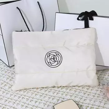 Маленькая сумка для макияжа для рук с ароматом, большая вместительная портативная сумка для хранения Advanced Sense, дорожная сумка для туалетных принадлежностей M белый