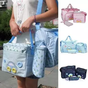 Маленькая сумка для подгузников, рюкзак с регулируемыми плечевыми ремнями, большой вместимостью, различными карманами, водонепроницаемая дорожная функциональная детская сумка