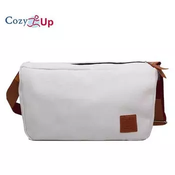 Маленькая сумка из плотной ткани Cozy Up, женский красочный ремешок через плечо, милая и простая сумка через плечо на одно плечо 33X18X13CM белый