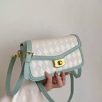 Маленькая сумка-мессенджер для женщин, новая мода, роскошные трендовые сумки через плечо с пряжкой, дизайнерские сумки на цепочке, женские