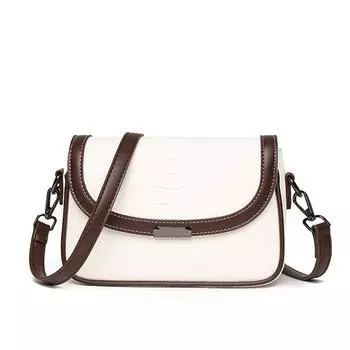 Маленькая сумка-мессенджер из натуральной кожи для женщин с узором под крокодила, сумка через плечо