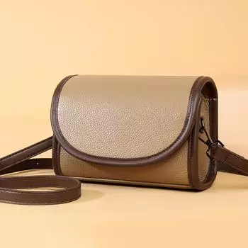 Маленькая сумка-мессенджер из натуральной кожи для женщин, повседневная сумка через плечо из коровьей кожи