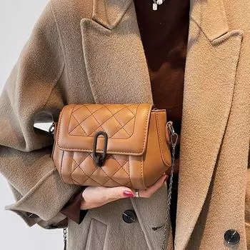 Маленькая сумка Niche design, женская сумка 2024 года, новая универсальная летняя сумка с высококачественной текстурой, популярная сумка-мессенджер чёрный