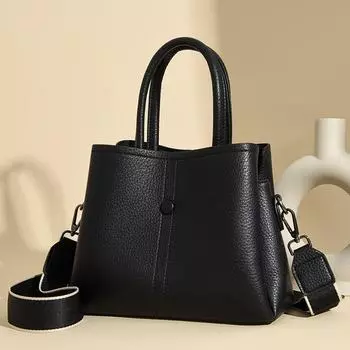 Маленькая сумка, новая, большая вместимость, простая, через плечо, сумка для женщин среднего возраста, модная и элегантная сумка