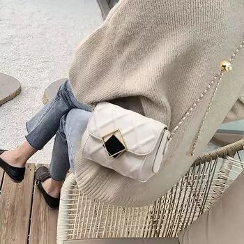 Маленькая сумка, новая модная кожаная универсальная женская сумка, высококачественная сумка через плечо с цепочкой для женщин