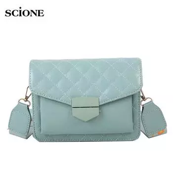 Маленькая сумка SCIONE, женская сумка в западном стиле, новая модная сумка-мессенджер, красная маленькая квадратная сумка 20cm*6cm*16cm белый